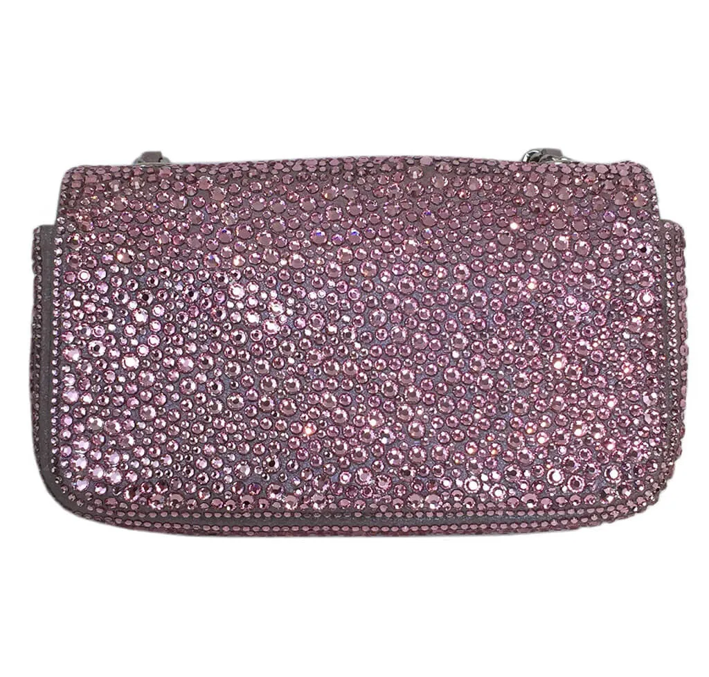 Chanel Mini Bag Pink Swarovski Crystals