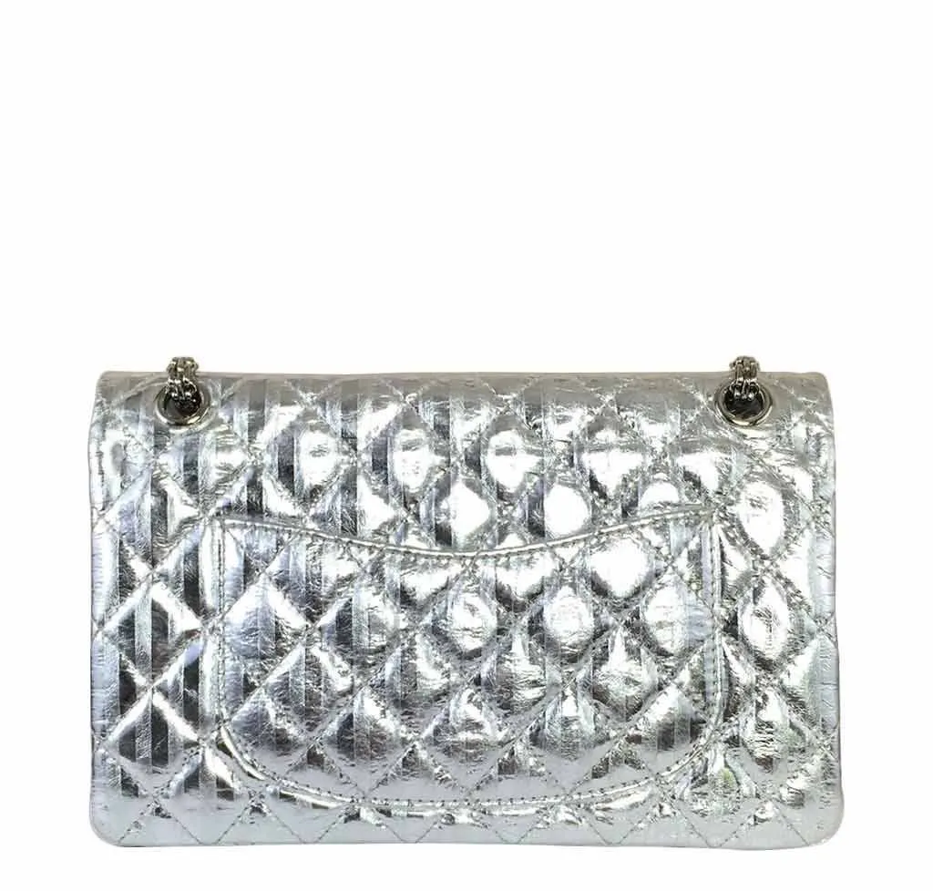 Chanel Silver Mirror 225 Flap Bag - Limited Edition