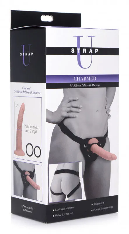 Charmed 7.5 Inch Silicone  With Harness