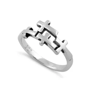 Christian Cross Puzzle Ring