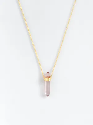 Conical Tourmaline With Diamond Necklace