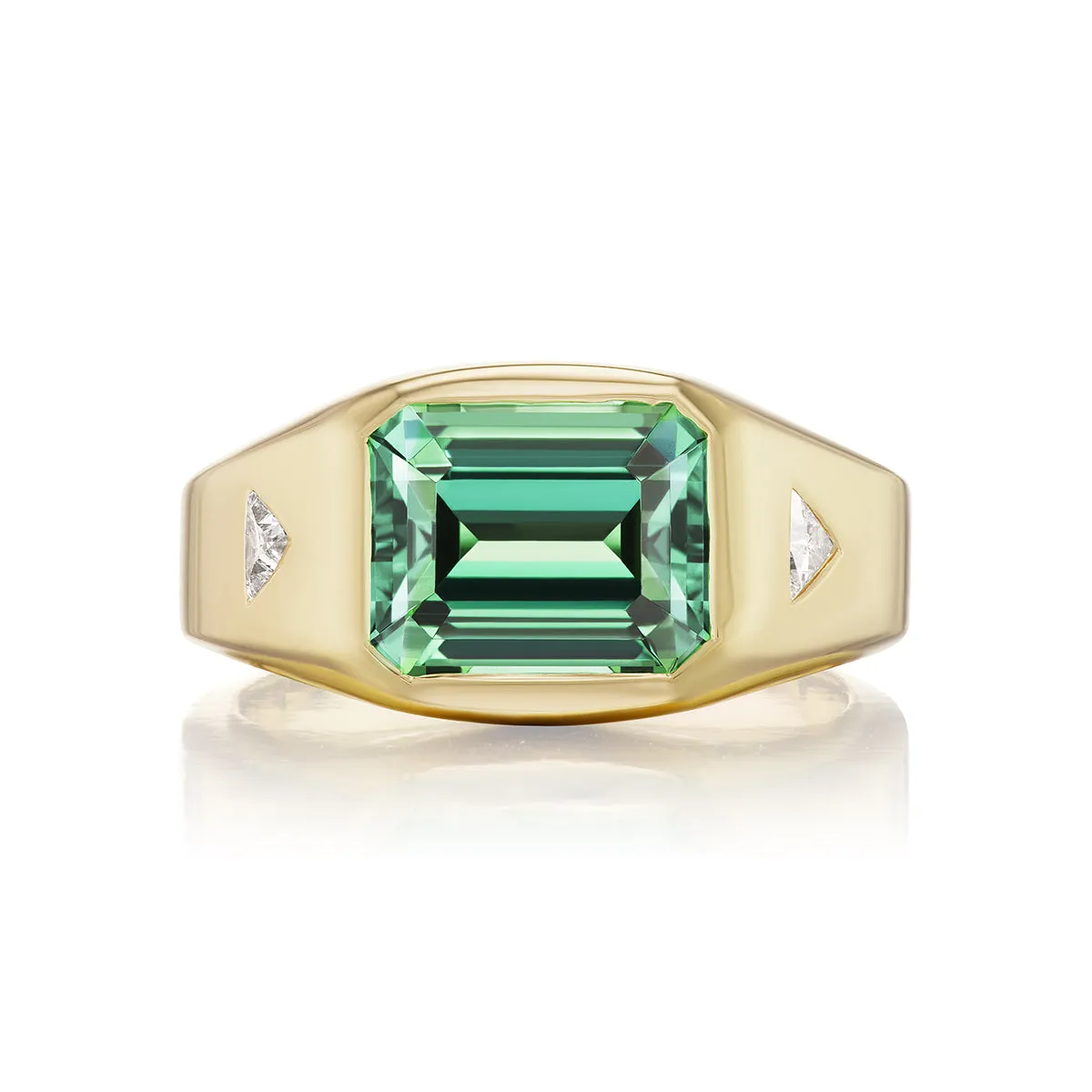 Creation Ring in Minty-Green Tourmaline