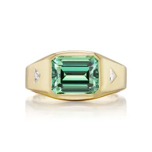 Creation Ring in Minty-Green Tourmaline