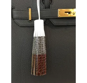 Crocodile Tri-Color Limited Edition Bag Tassel