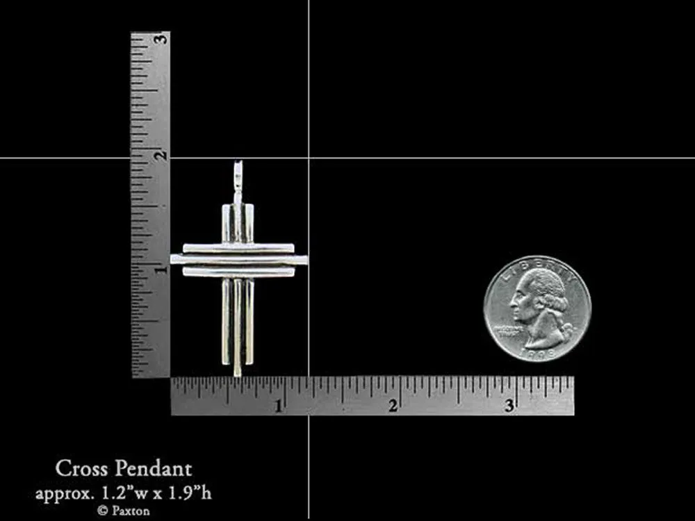 Cross Pendant Necklace Sterling Silver