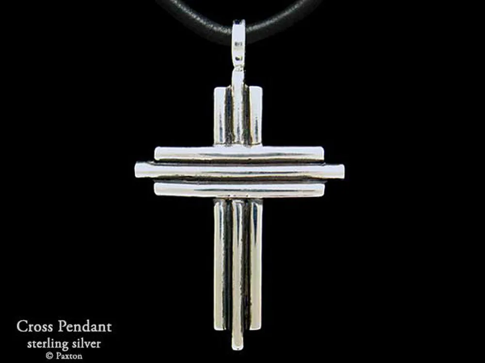 Cross Pendant Necklace Sterling Silver