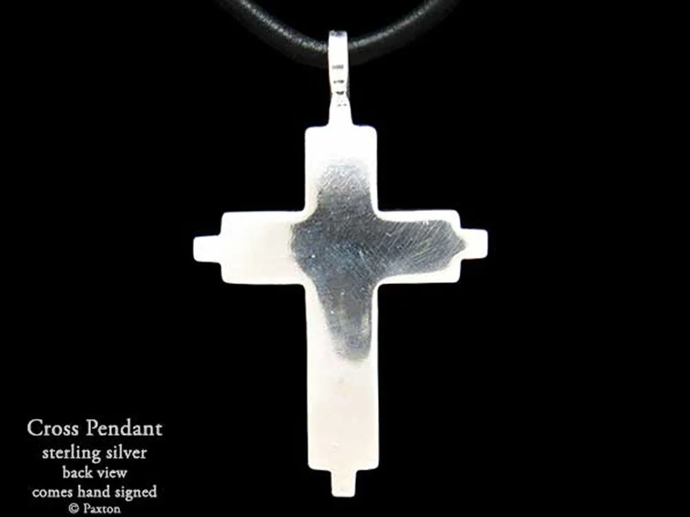 Cross Pendant Necklace Sterling Silver