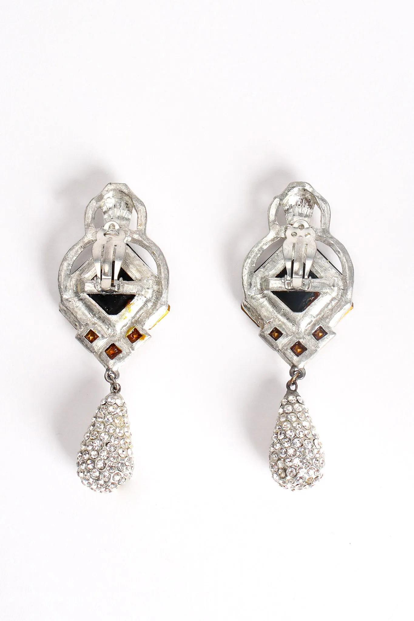 Crystal Deco Teardrop Earrings