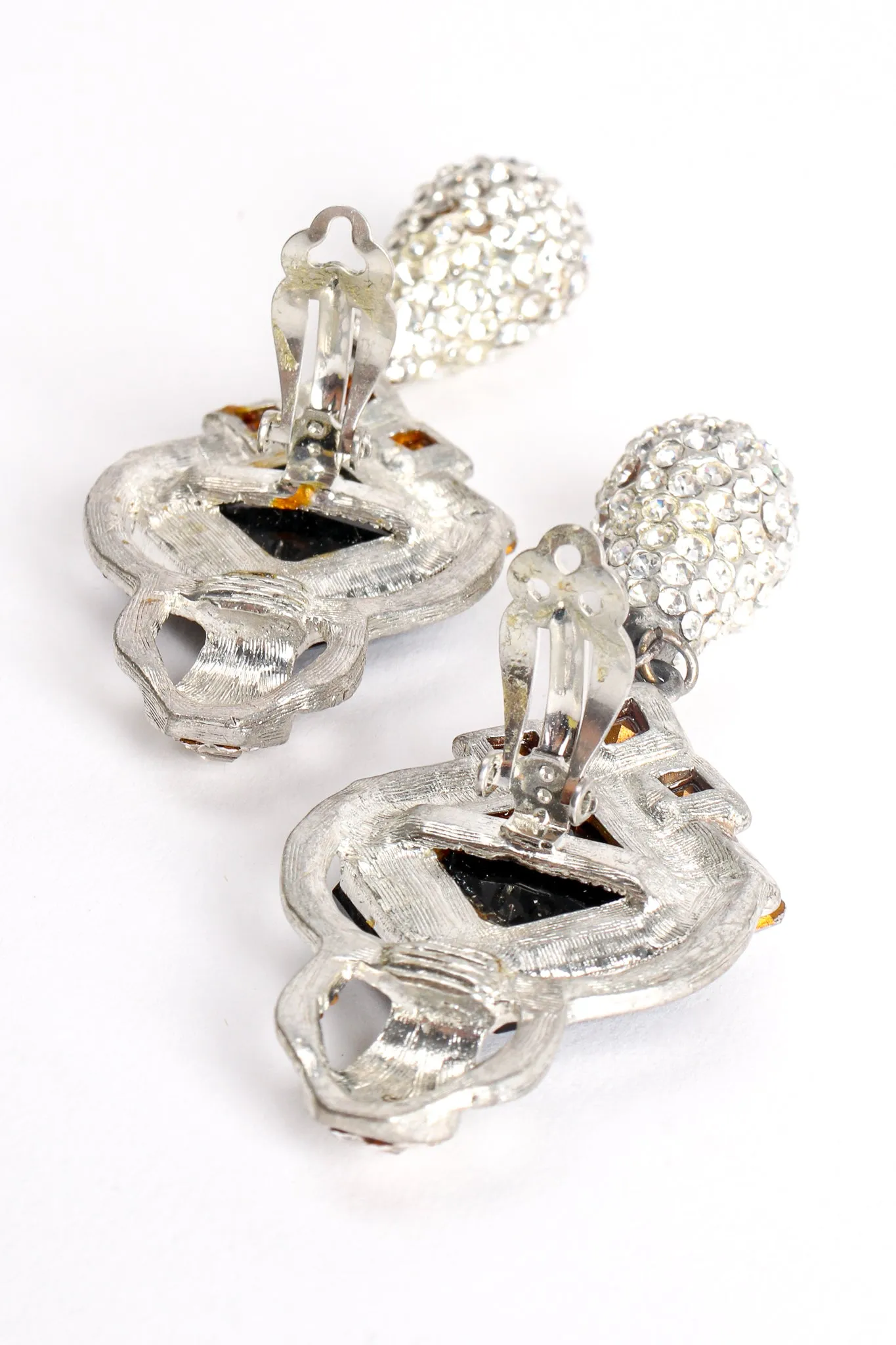 Crystal Deco Teardrop Earrings