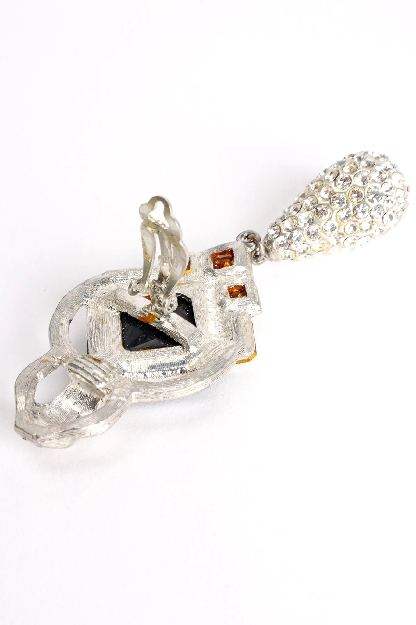 Crystal Deco Teardrop Earrings