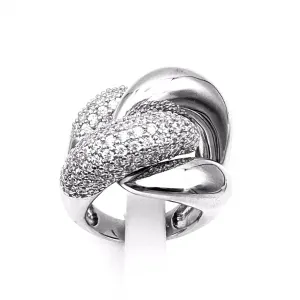 Curb Chain Pave' CZ Ring