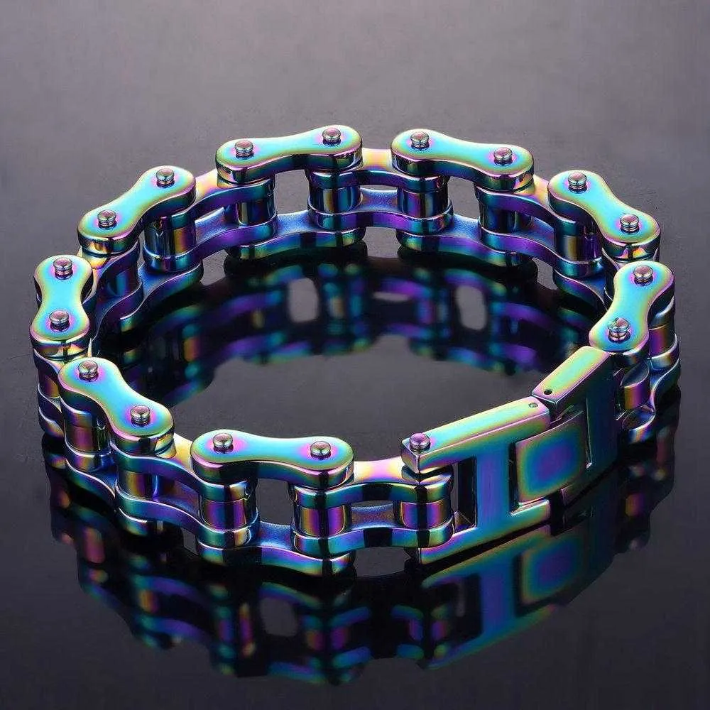 Cycolinks Mens Rainbow Bracelet