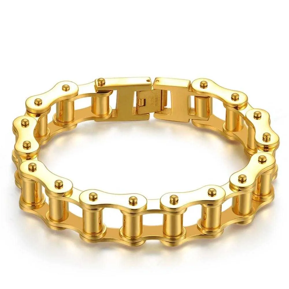 Cycolinks Stealth Gold Bike Chain Bracelet 16mm