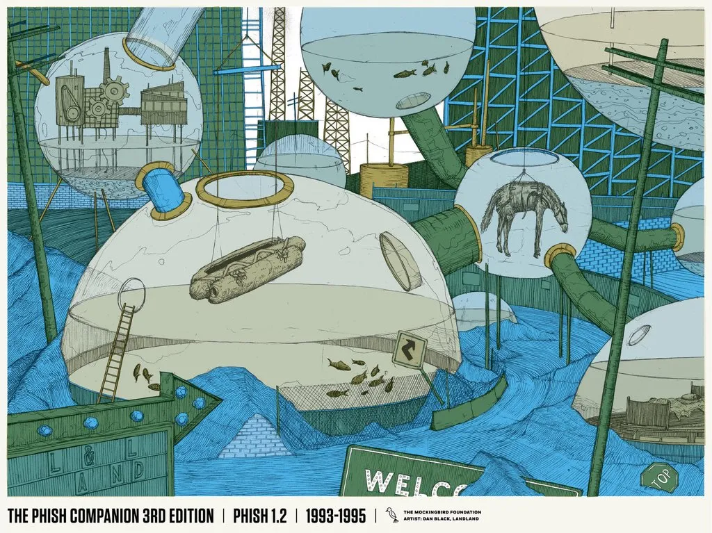 Dan Black, Landland "TPC3 Phish 1.2, 1993-1995" Screenprinted Poster S/N'd