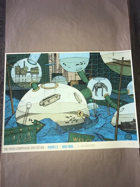 Dan Black, Landland "TPC3 Phish 1.2, 1993-1995" Screenprinted Poster S/N'd