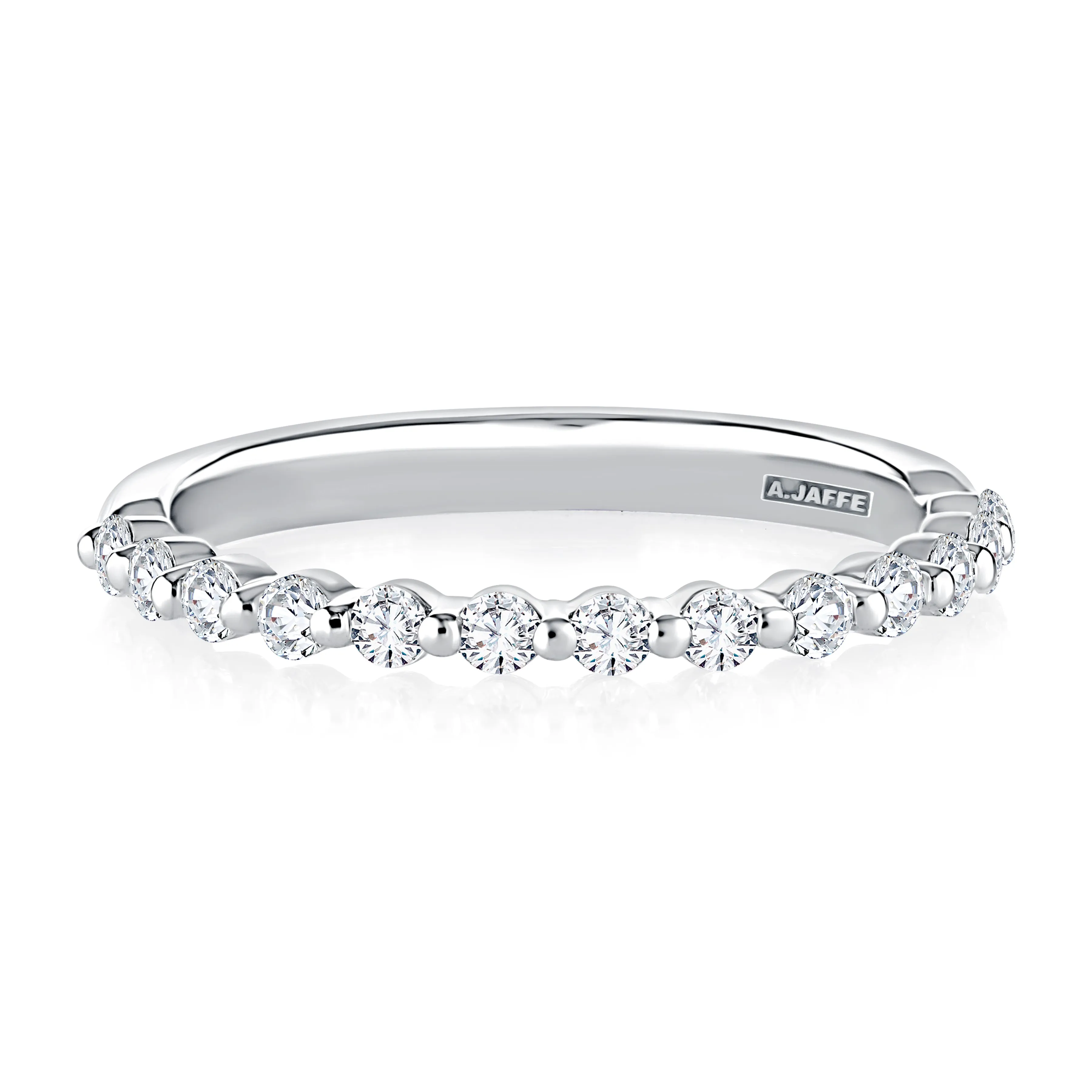 Delicate Halfway Round Diamond Wedding Band