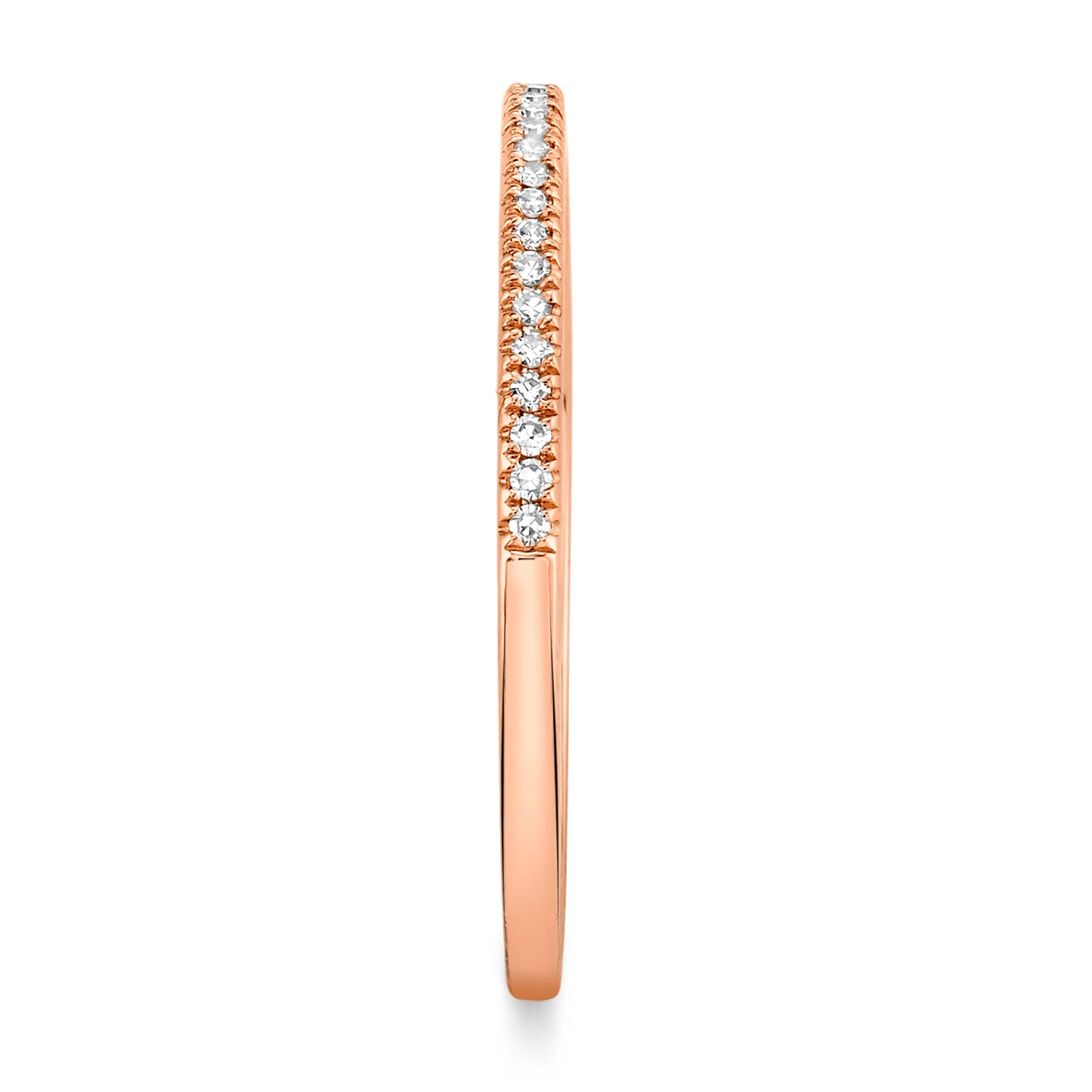 Delicate Pave Diamond Stacking Ring