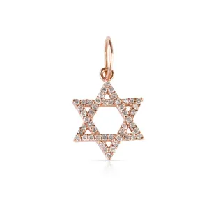 DIAMOND STAR OF DAVID CHARM
