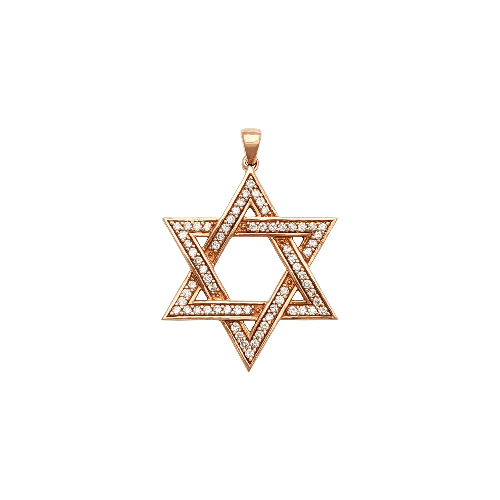 Diamond Star of David Pendant (14K)