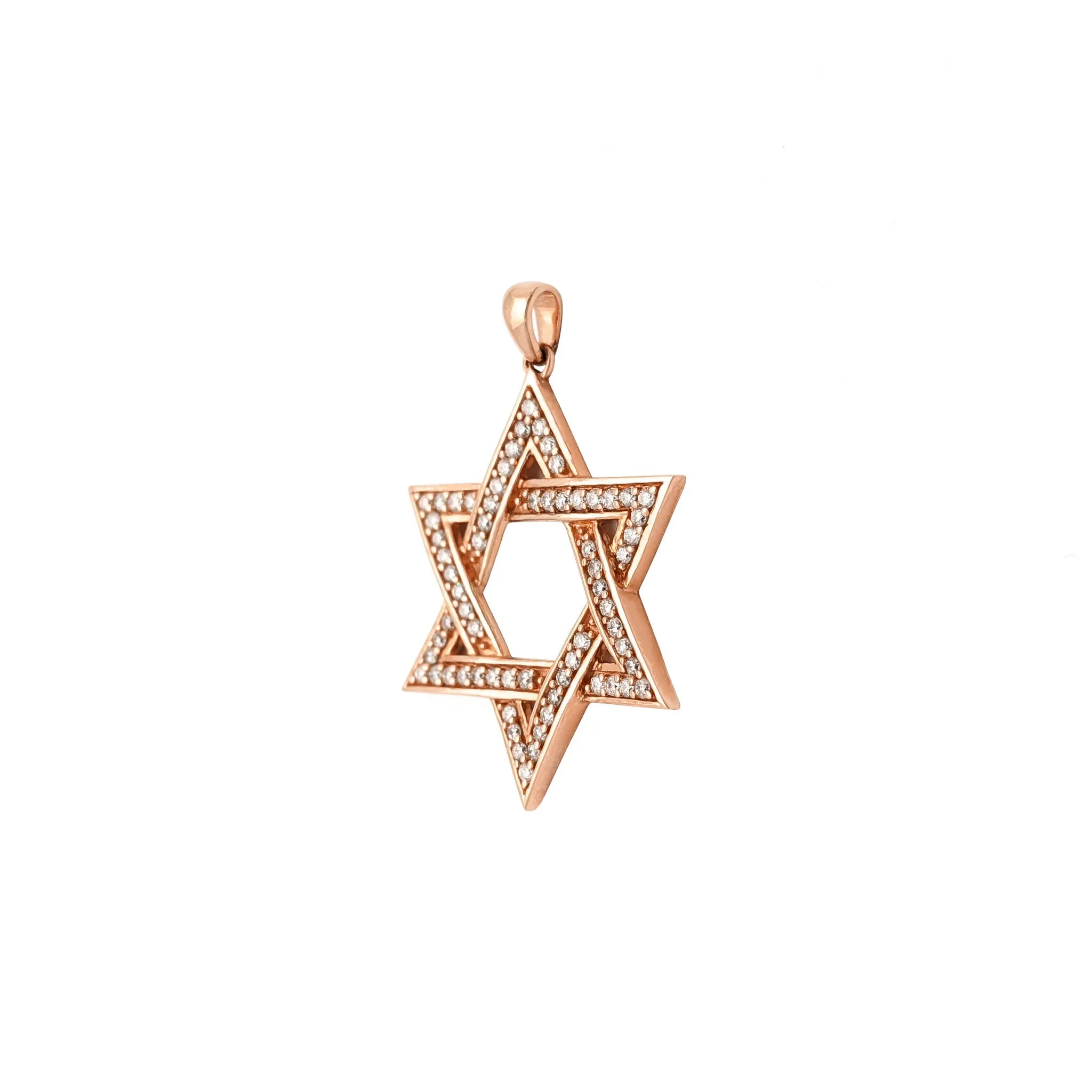 Diamond Star of David Pendant (14K)