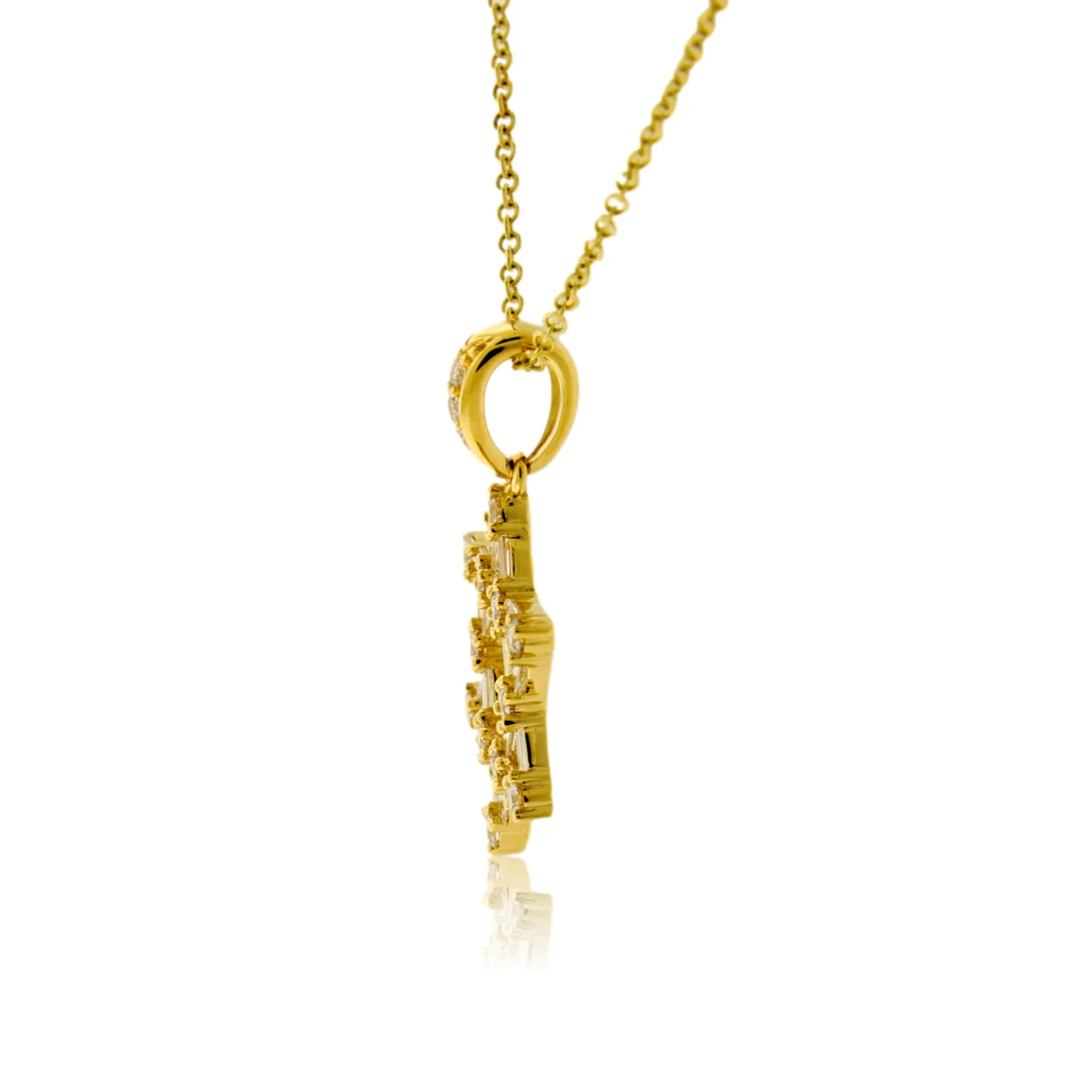 Diamond Star of David Pendant