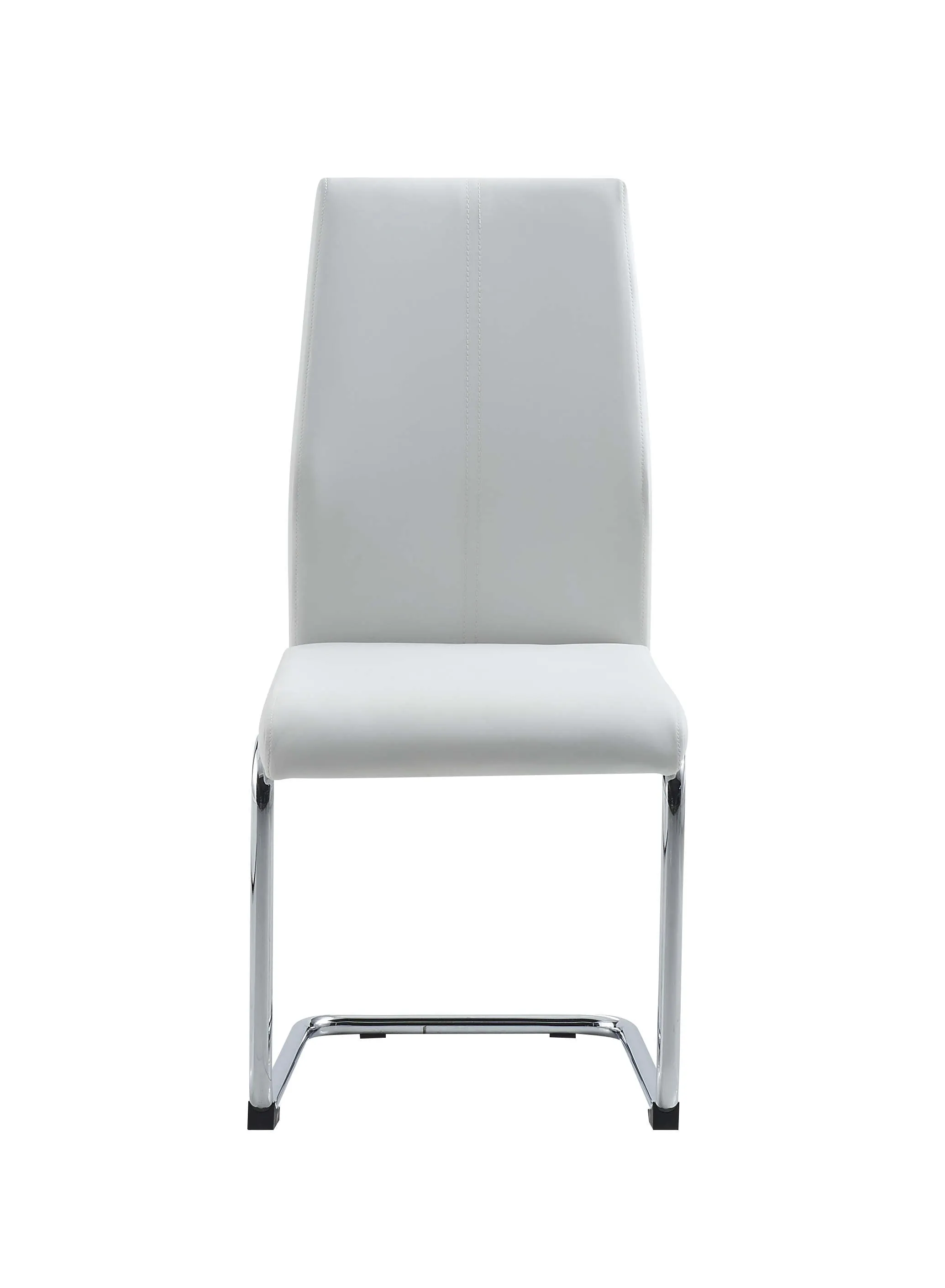 Dining Chair Wht With Wht Stitch
