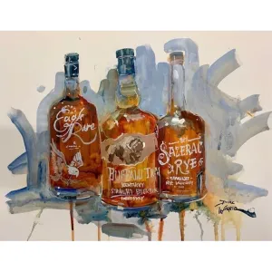 Dirk Walker "Eagle Rare, Buffalo Trace & Sazerac Rye" Giclee Print