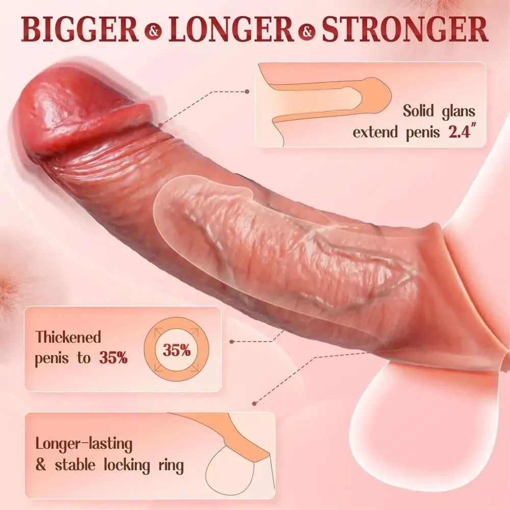 DOMINIX Realistic Vibrating Penis Sleeve with Remote Control & App