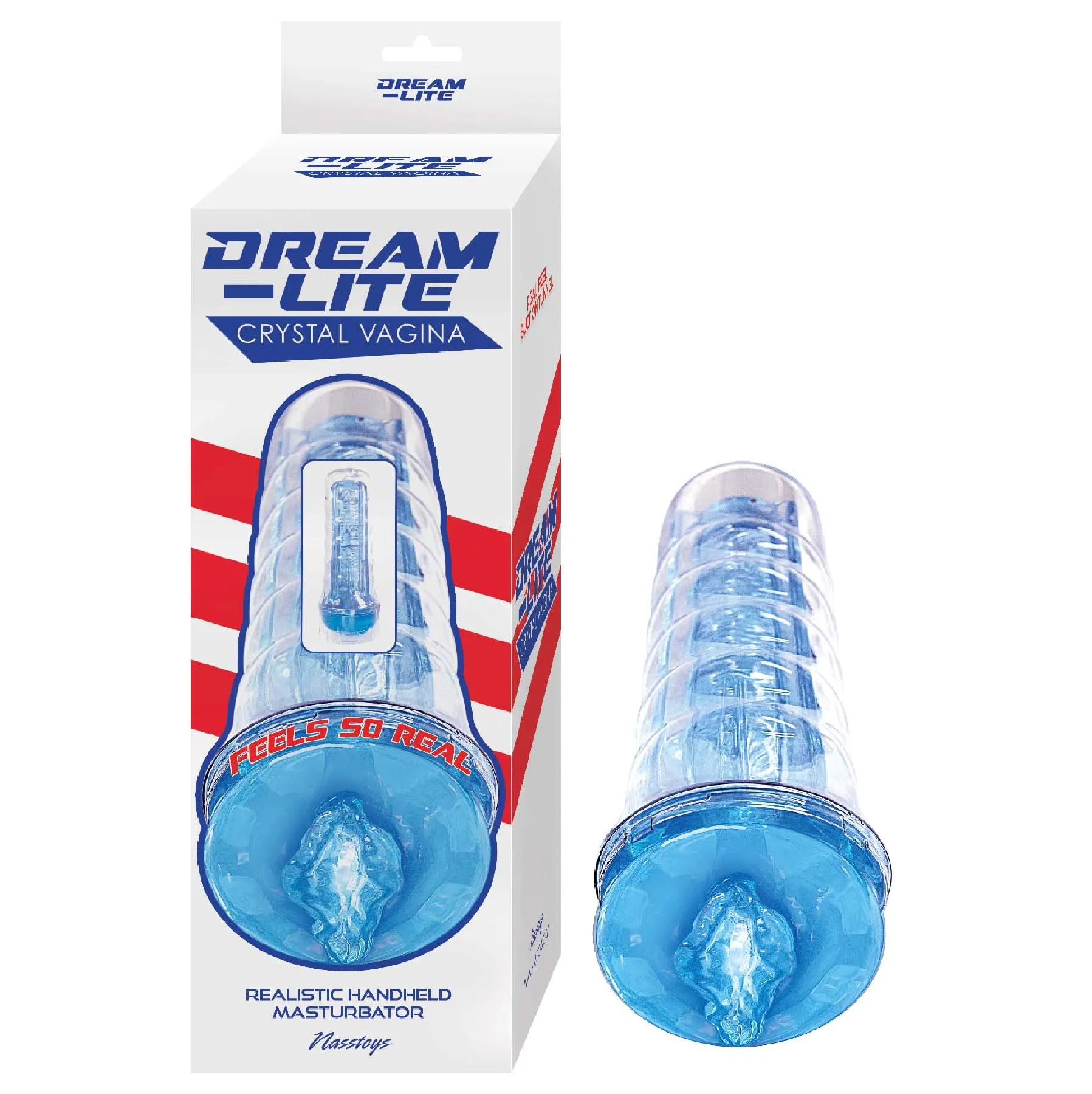 DREAM-LITE CRYSTAL VAGINA MASTURBATOR-BLUE