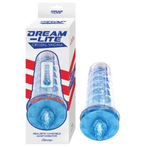 DREAM-LITE CRYSTAL VAGINA MASTURBATOR-BLUE