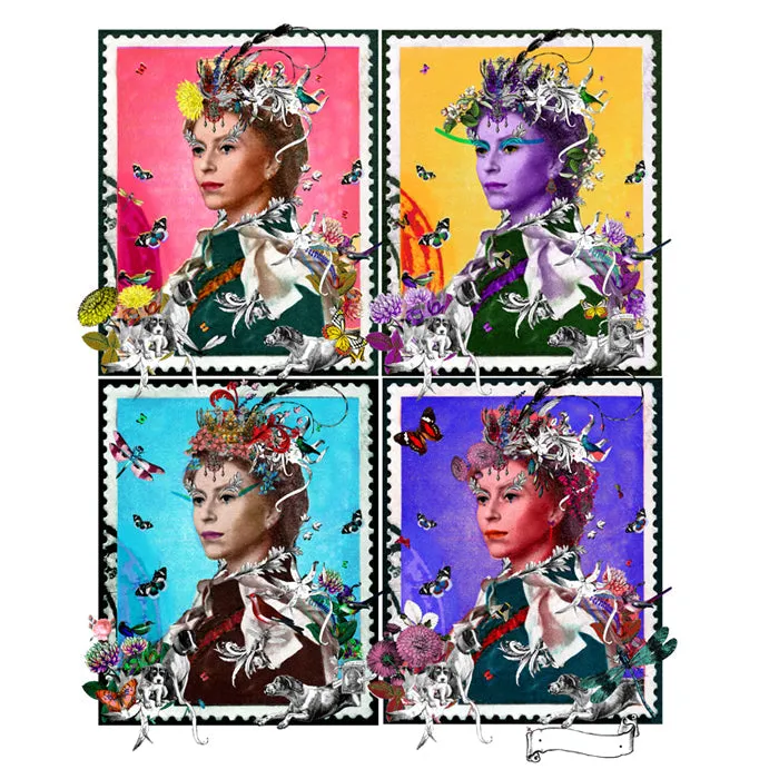 Drottning Elizabeth - Shapero Edition - Art Print