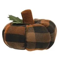 Earthtone Plaid Pumpkin