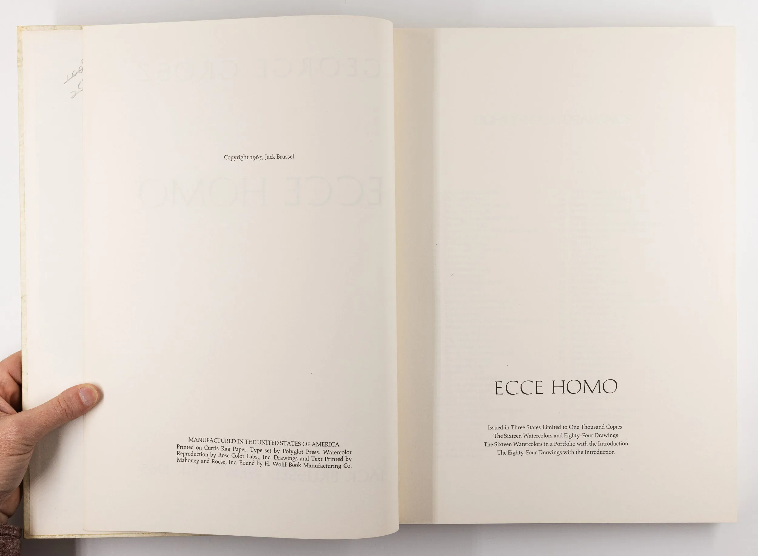 Ecce Homo – George Grosz [1st Ed.]