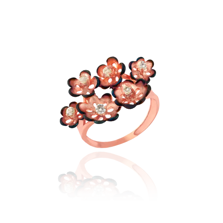 Ember Buttercup Cluster Ring