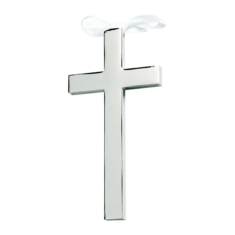 Engraved Silver Cross Religious Gift