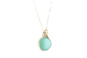 Faceted Chrysoprase Necklace