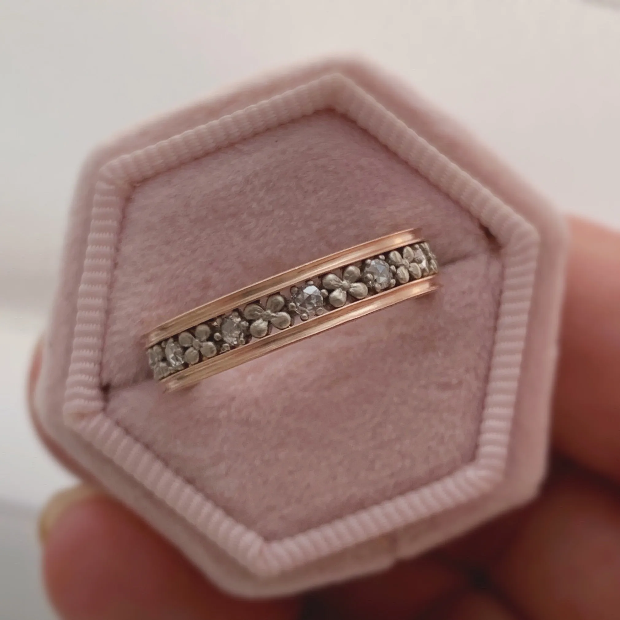 Flora Diamond Eternity Band - Outlined