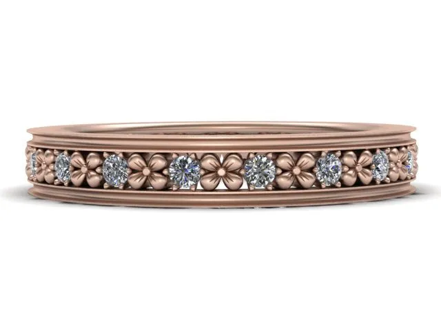 Flora Diamond Eternity Band - Outlined