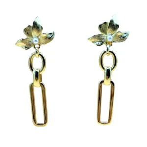 Flower Link Earrings