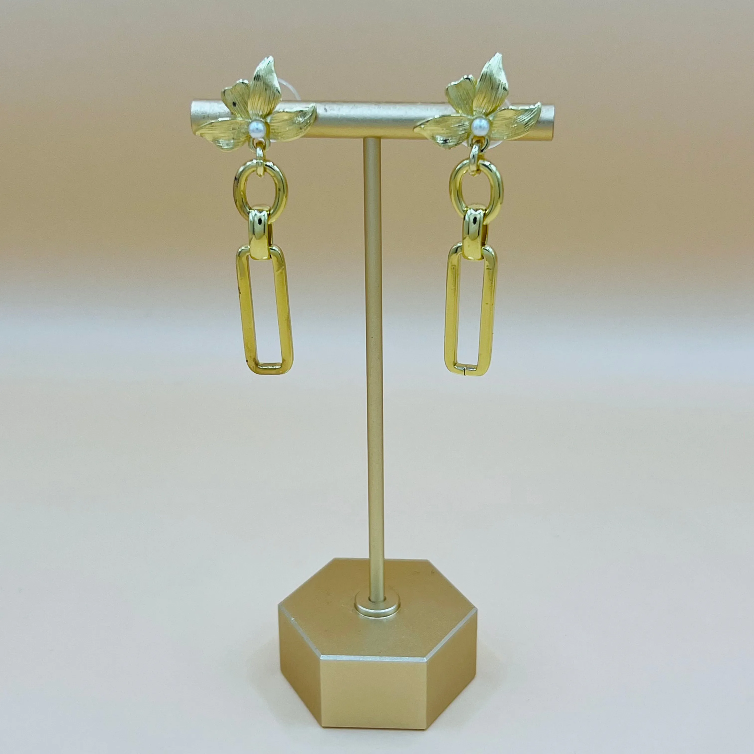 Flower Link Earrings