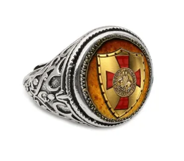 Freemasonry Cross Pattée Adjustable Ring