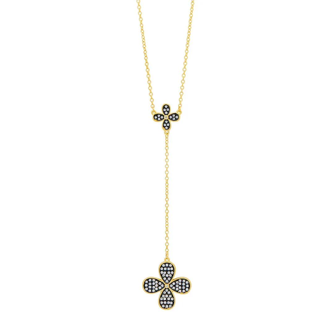 Freida Rothman Blossoming Brilliance Lariat Necklace