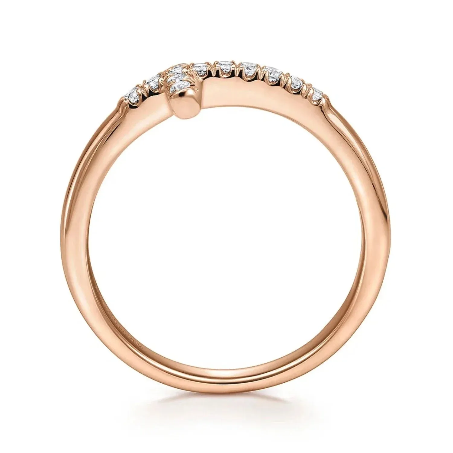 Gabriel & Co. Sideways Diamond Cross Ring