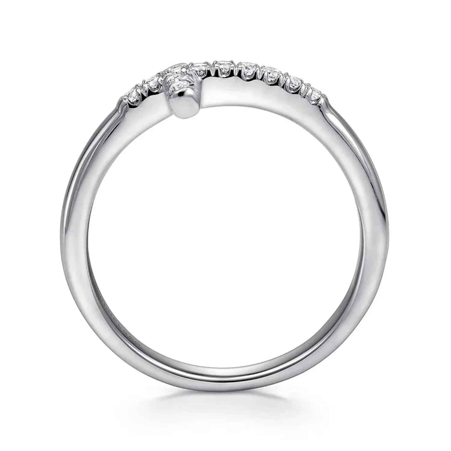 Gabriel & Co. Sideways Diamond Cross Ring