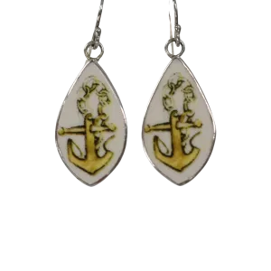 Golden Anchor Earrings