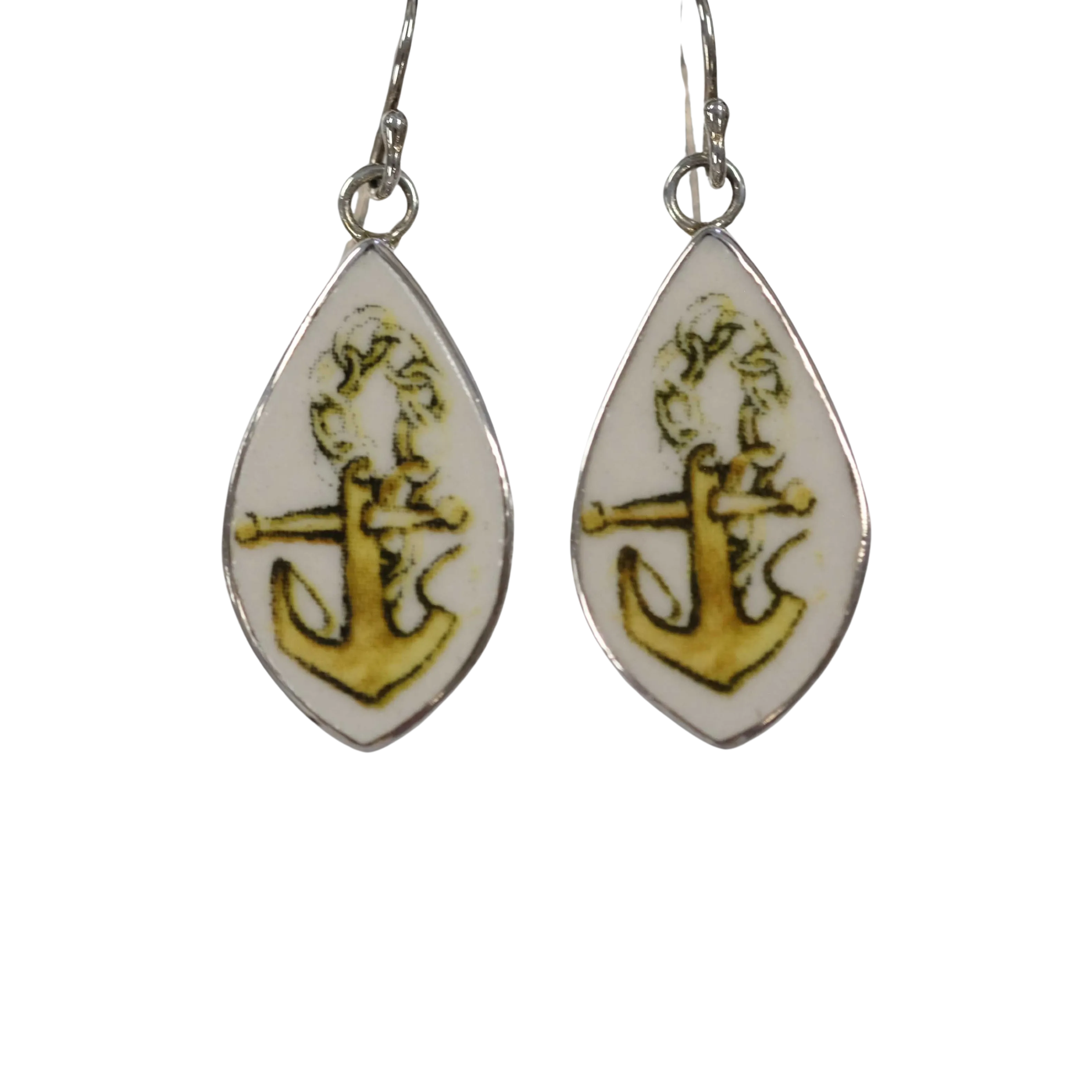 Golden Anchor Earrings