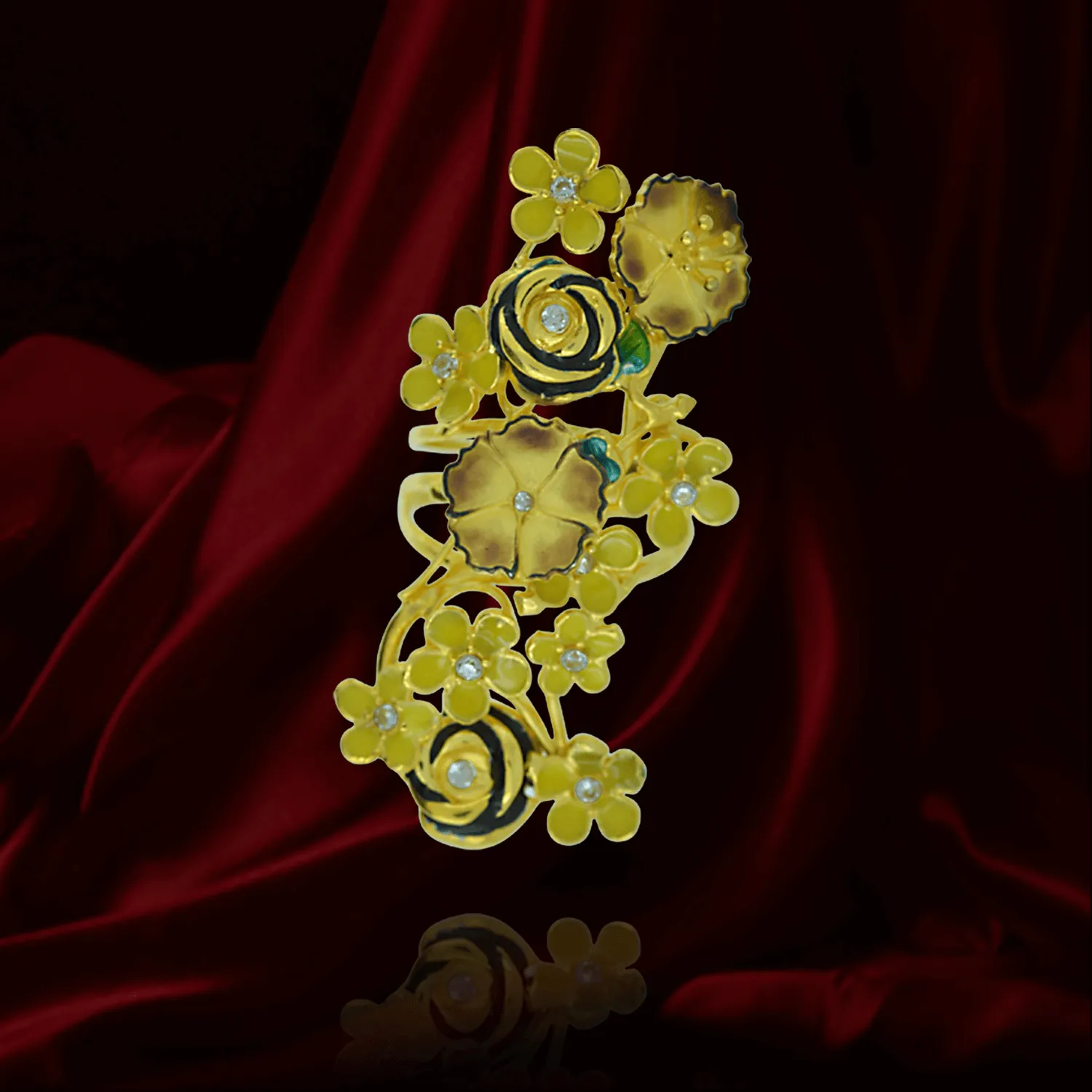 Golden Blossoms Ring