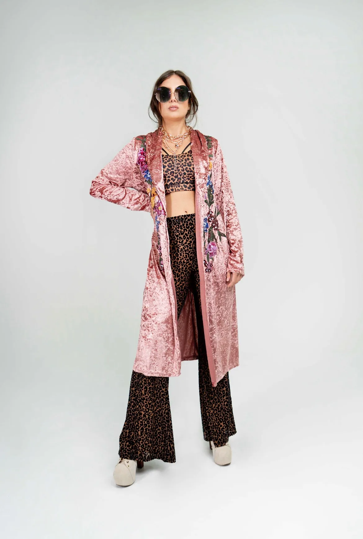 Guadalupe and Roses Jakcet/ Duster/kimono