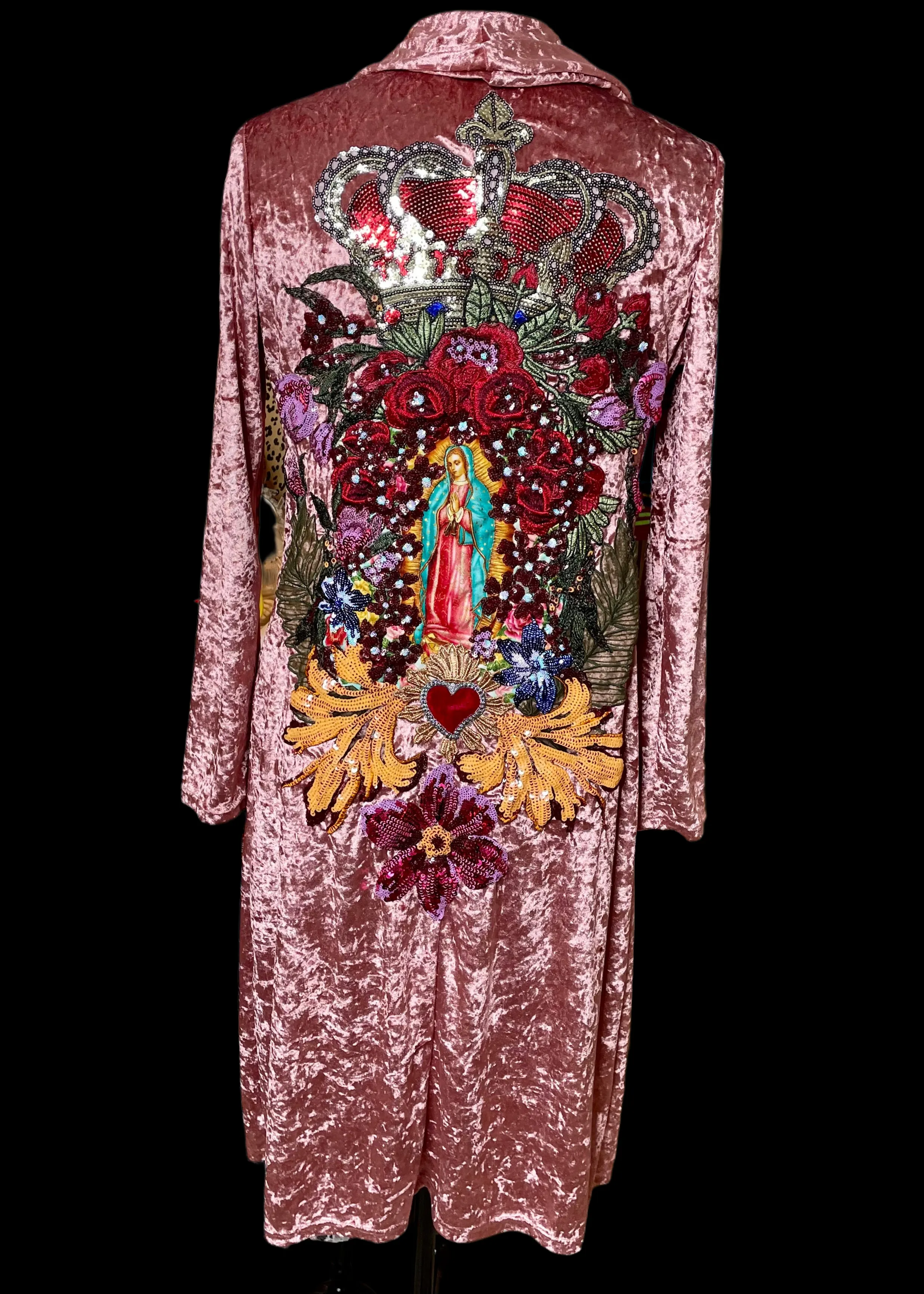 Guadalupe and Roses Jakcet/ Duster/kimono