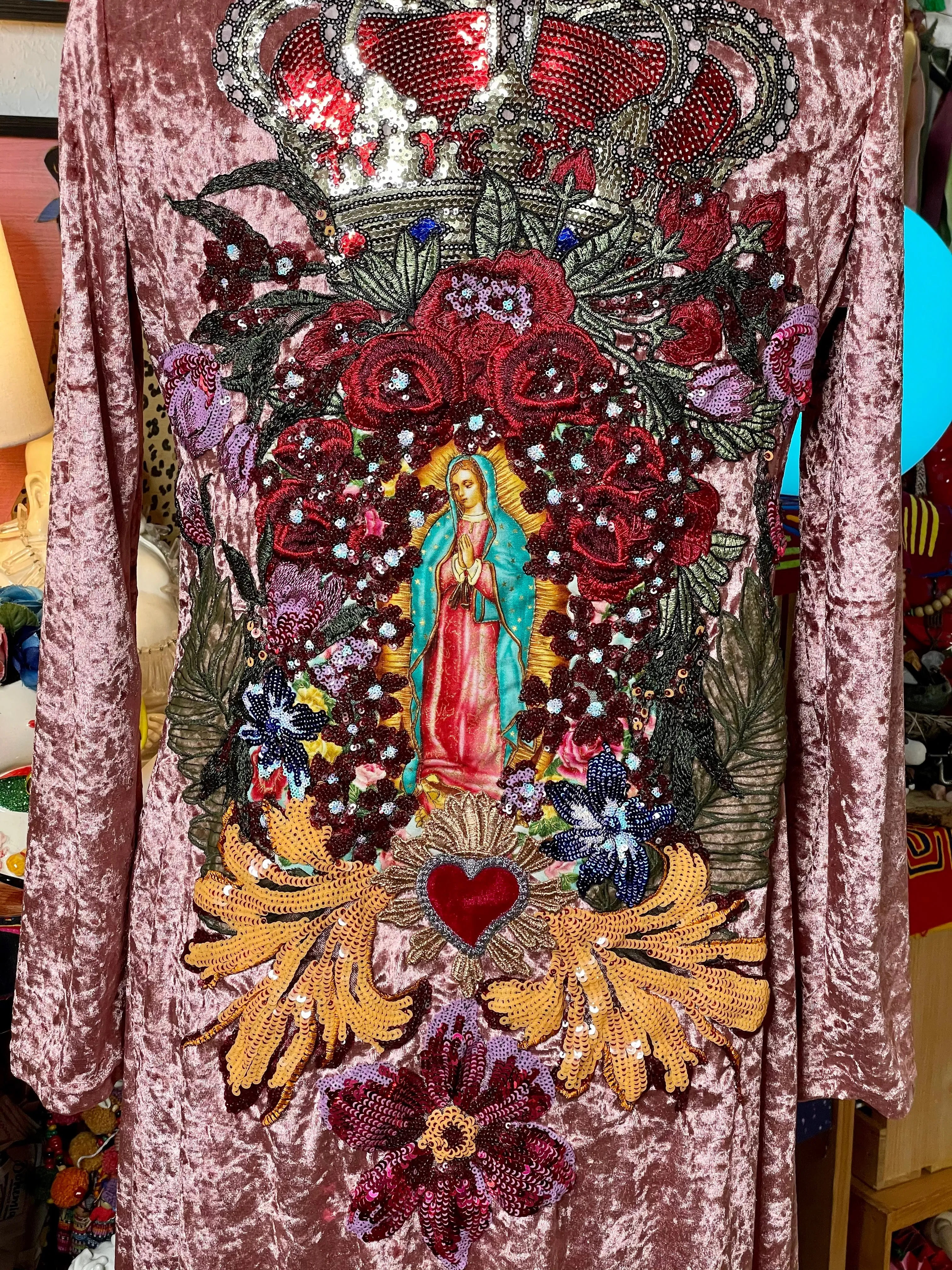 Guadalupe and Roses Jakcet/ Duster/kimono